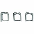 Lavex 1'' Heavy-Duty Galvanized Clear Wire Buckle for Cord Strapping, 500PK 442P100WB3GA